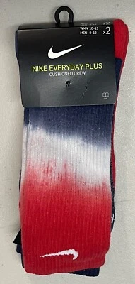 Calcetines acolchados NIKE DAILY PLUS DQ4046-902 tie-dye talla 8-12 (2 pares) LAR Foto 1 de 4