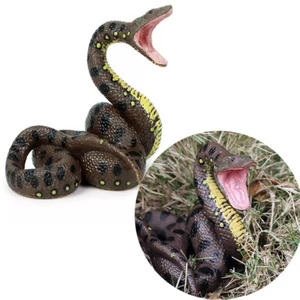 Fake Realistic Open Mouth Snake Lifelike Scary Rubber Toy Prank Party Joke - Picture 1 of 6