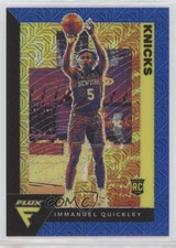 2020-21 Panini Flux Rookies Blue Mojo Prizm /99 Immanuel Quickley #205 Rookie RC