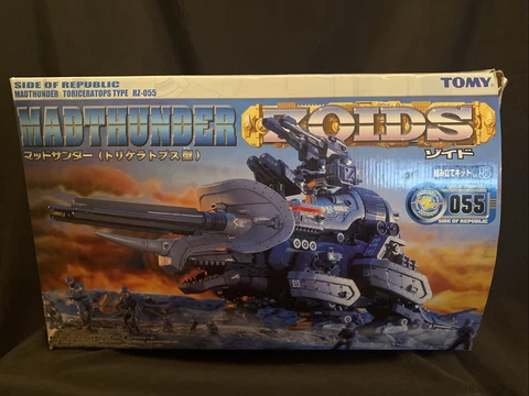 Zoids Mad Thunder Triceratops Type RZ  055 Tomy Open Box Cover
