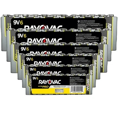 36 pilas alcalinas Rayovac Ultra Pro AL9V6J caducan 2025 pero durarán muchos años Foto 1 de 4