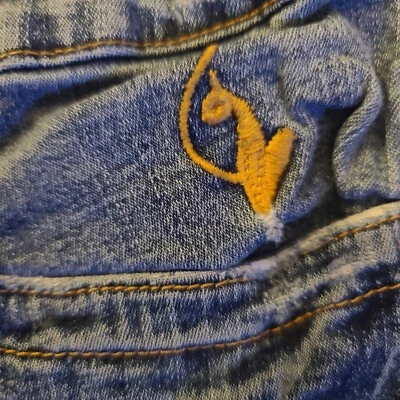 BABY PHAT CUT OFF DENIM SHORTS FROM LAS VEGAS MGM Store 2005 SZ 13 - Image 1 of 4