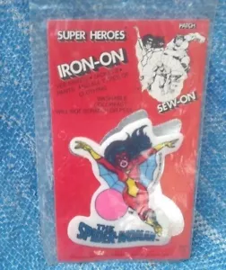 Marvel Super Heroes The Spider-Woman Iron On Sew On Patch MIP 1980 Pentapco - Picture 1 of 7