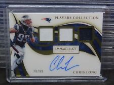 2020 Immaculate Chris Long Players Collection Triple Jersey Auto #28/99 A373