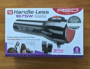 Red by Kiss Nails Handle-less Ceramic Tourmaline Hair Dryer - 1875 watt - Picture 1 of 4