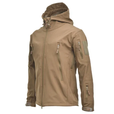 Waterproof Tactical Soft Shell Men Jacket Coat Army Military Windbreaker Outdoor - Image 1 of 4