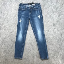 Aeropostale Jeans Womens Size 2 Short Destroyed Distressed Jegging Skinny Leg