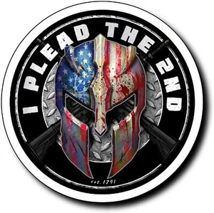 2da Enmienda Molon Labe Bandera de Estados Unidos Americana Vinilo Calcomanía Parachoques Adhesivo Coche - Imagen 1 de 5