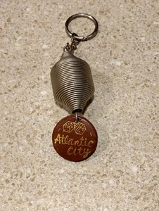 Vintage ATLANTIC CITY SPRING SOUVENIR Keychain New Jersey - Picture 1 of 2