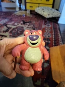Toy Story 3 Huggin Bear W/ Cane 3 1/4" PVC Heavy Plastic Figure Pixar Disney - Picture 1 of 6