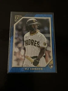 2022 Topps Gallery CJ Abrams RC blue pattern foil #49/50 !!!!!!! - Picture 1 of 2