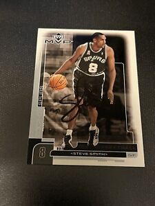 Steve Smith Autographed Signed Card ~ 2002-03 NBA Upper Deck MVP ~ Spurs IP Auto