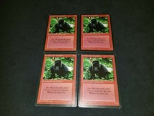 MTG 4x Revised red common MP German FBB Kird Ape ships w/ tracking