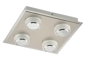 4 Fl. Deckenleuchte 20W 1600lm in Nickel / Chrom - Bild 1 von 2