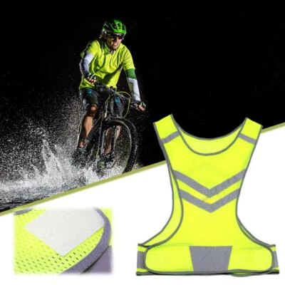 High Visibility Adjustable Reflective Safety Vest for Outdoor Sports Cycling C4 - Image 1 of 4