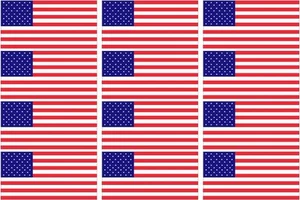 Calcomanía de 12 - 2" bandera americana EE. UU. Estados Unidos Casco Pegatina - Imagen 1 de 1