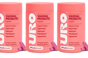 O Positiv URO Vaginal Probiotic 60 Vegan Capsules, pH Balance Support, 3 Pack - Picture 1 of 13