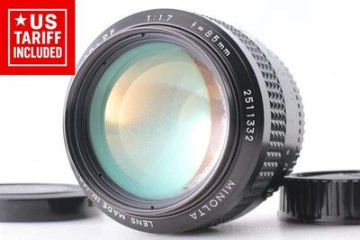 【Exc+5】 Minolta MC Rokkor PF 85mm f/1.7 Portrait MF Lens w/ Caps From JAPAN - Image 1 of 4