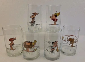 Vintage 1981 Arby's B.C. ICE AGE COLLECTOR SERIES von Hart - Gläser - 6er Set - Bild 1 von 10