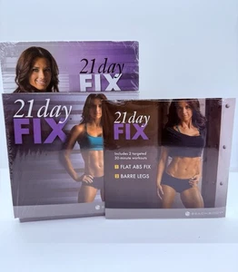 BeachBody: 21 Day Fix 2 Disc DVD Workout Set  w/book + Flat Abs & Barre Legs Dvd - Bild 1 von 1