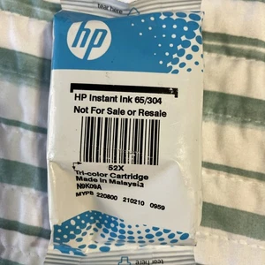 🔥🔥HP Instant Ink 65/304 Genuine Black Ink Cartridge Seal New In Package - Picture 1 of 6