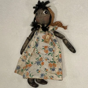 Primitive Folk Art Rustic Rag Doll - Picture 1 of 4