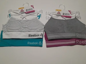 Reebok Girls 2-2Pack Seamless Strappy Bralettes Size L 12-14 NWT - Picture 1 of 5