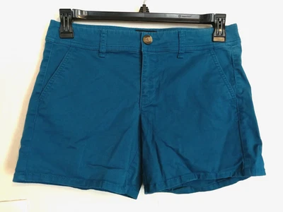 Pantalones Cortos American Eagle Mujer 8 Azul Elastizados Midi Chino Caqui Bolsillos Informales Boho Foto 1 de 4