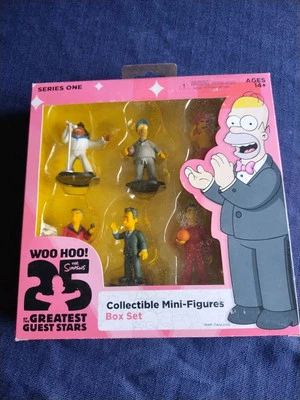 Simpsons 2.5" Action Figure Box Set 25 Greatest Guest Stars 6-Pack  *NEW SEALED* - Image 1 of 2