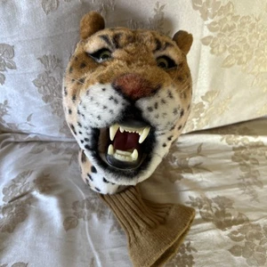 JP Lann Golf Driver Schläger Kopfbedeckung Plüsch Fell Zoo Tier brüllender Leopard - Bild 1 von 5