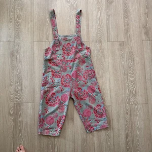 Monthorigin Floral Overall Bib Jumpsuit Distressed Boho Art to Wear Cottagecore - Bild 1 von 16