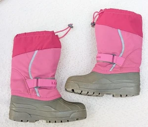 Stivali foderati invernali LL Bean Kids Northwoods pioggia neve grandi bambini ragazze 3 * LEGGI * - Foto 1 di 13