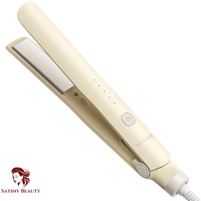 Plancha de pelo iónica de cerámica profesional y plancha 2 en 1 - placa de titanio Foto 1 de 4