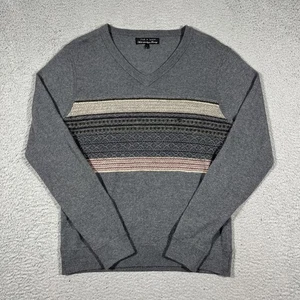 Rag & Bone Men's Sz L V Neck 100% Wool Alpaca Fair Isle Sweater Nordic Knit - Picture 1 of 7