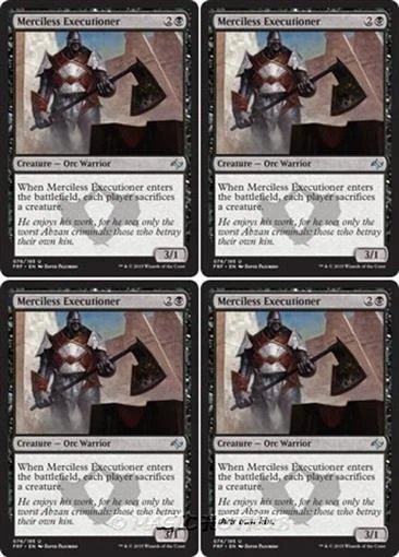 MTG - 4x MERCILESS EXECUTIONER - Fate Reforged (U) - Image 1 of 1