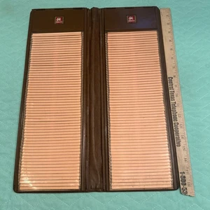 Vintage Victor Flat File Book 3” x 5” Index Card File Album 18.5” X 6.5” GUC - Picture 1 of 24