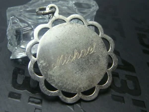 Colgante de plata con grabado colgante plata joyas de plata - Imagen 1 de 1