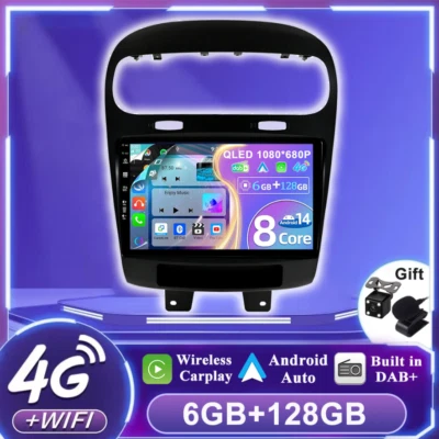 Autoradio Per Fiat Freemont 2013-2020 GPS Android 14 Car Play Navi DSP DAB+128GB - Immagine 1 di 4
