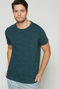 Neu Herren Größe Banana Republic türkis Ozean weiche Waschung Rundhalsausschnitt T-Shirt neu ohne Etikett - XS - Bild 1 von 6