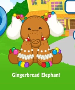 Webkinz Classic Gingerbread Elephant Adoption Code Only Messaged! CHRISTMAS - Picture 1 of 1
