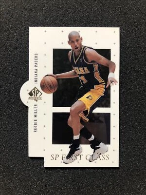 1998-1999 Upper Deck SP Authentic REGGIE MILLER #FC12 Insert FIRST CLASS Die-CUT - Image 1 of 4