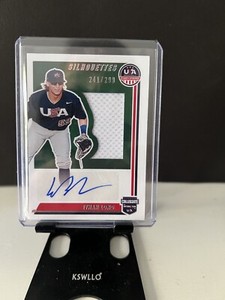 2022 USA Stars & Stripes Silhouettes Patch Autograph Ethan Long  #SIL-EL 241/299