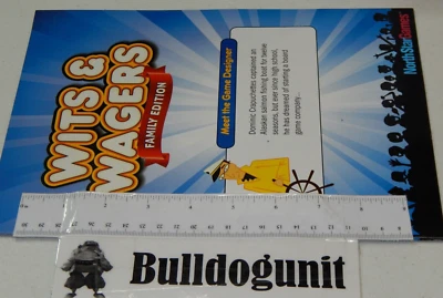 2015 Wits & Wagers Family Edition Board Game Replacement Instructions Only - Image 1 of 2