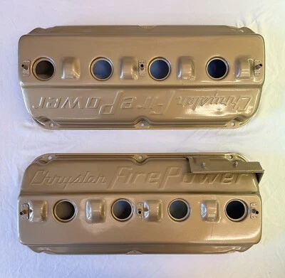 1957 Chrysler 300 C Valve Covers 392 HEMI Adjustable Rocker Type w/ Coil Bracket - Image 1 of 4