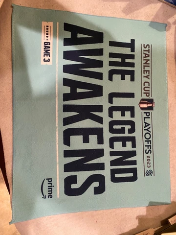 Seattle Kraken Colorado Avalanche First Home Playoff Game 3 rally towel 4/22/23 Cover
