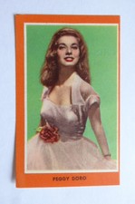 PEGGY DORO FILM STAR PAPER THIN CARD GUILLEN CHOCOLATES SPAIN 1954