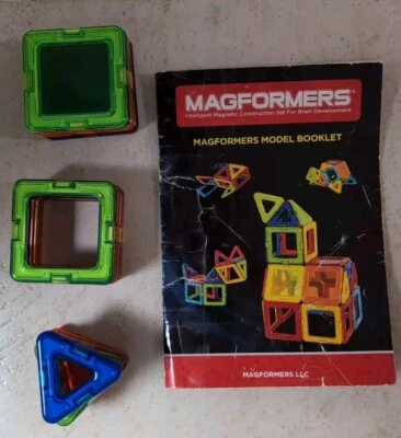 Magformers Window Plus Set Basic Plus w/ All 20 Pieces and Instruction Booklet - Image 1 of 4