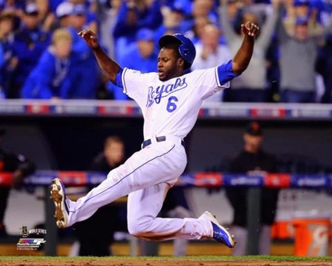 Lorenzo Cain WORLD SERIES STAR Kansas City Royals Premium 16x20 POSTER Print Cover