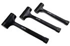 US PRO 3pc Rubber Dead Blow Hammers, Hammer 1lb 2lb 3lb Set 1664