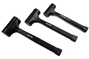 US PRO 3pc Rubber Dead Blow Hammers, Hammer 1lb 2lb 3lb Set 1664 - Picture 1 of 2